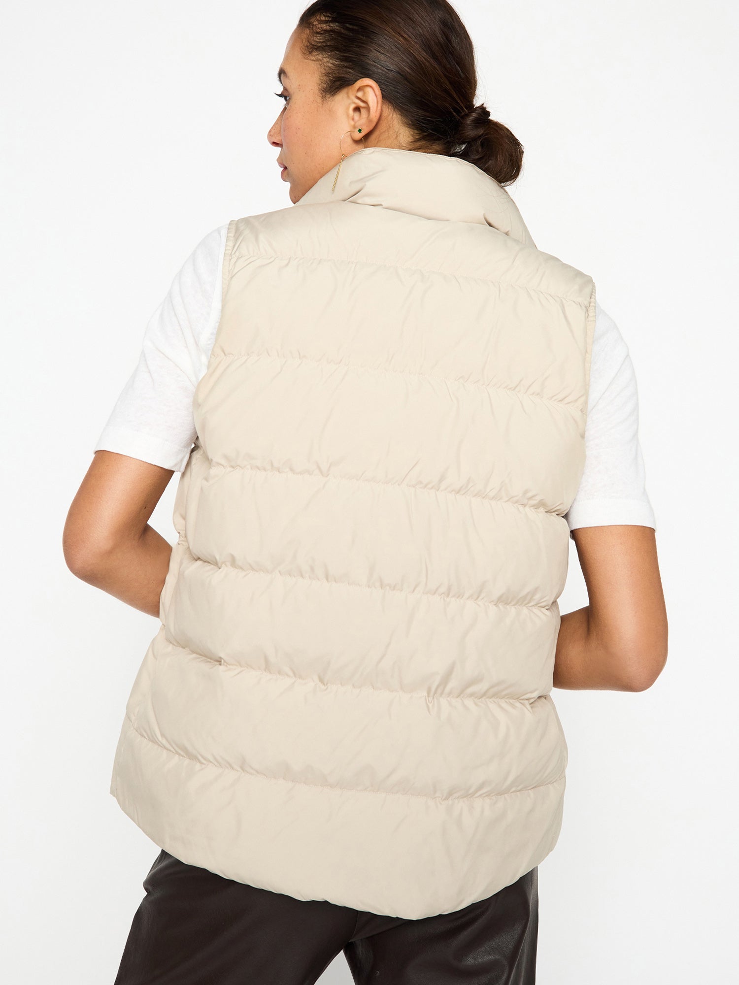 Anders Down Vest in Stone