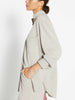 Andre cashmere buttondown grey shacket side view