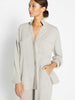 Andre cashmere buttondown grey shacket front view 2