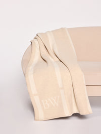 Wool ivory Brochu Walker logo blanket image 1