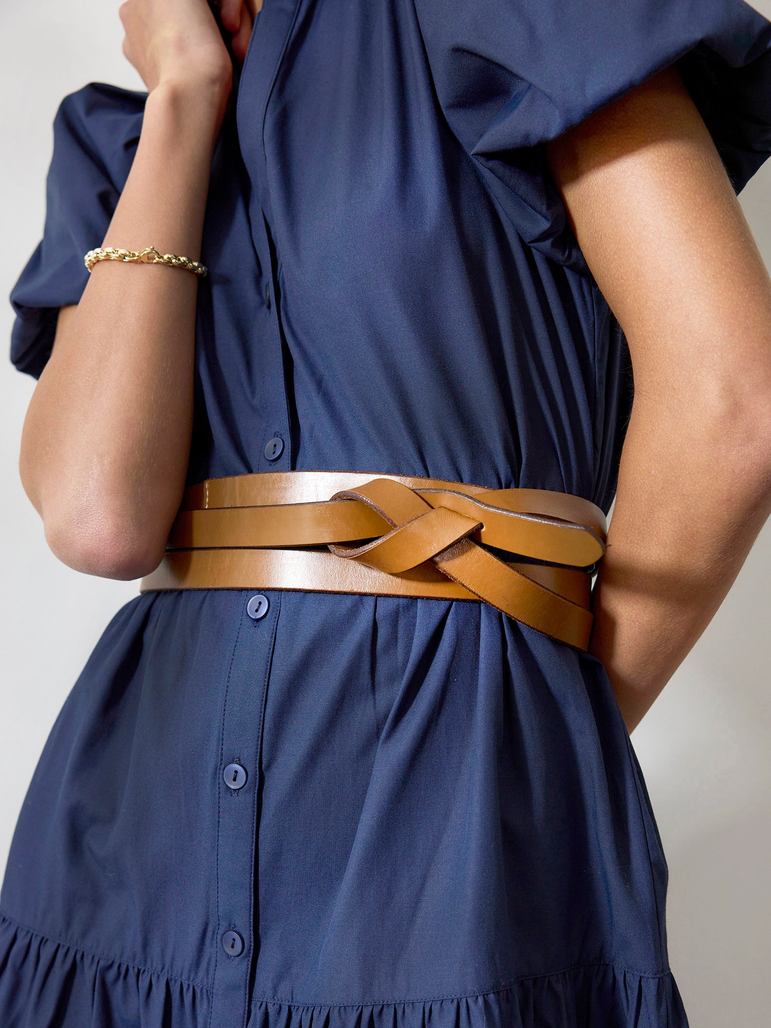 Leather Belt Black genuine leather wrap belt made in South-Africa