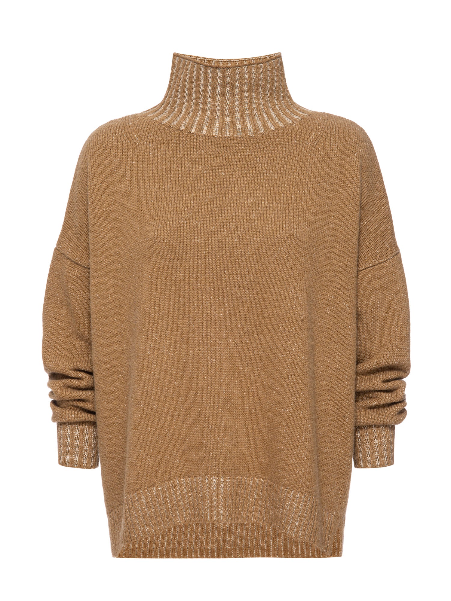 Womens camel turtleneck on sale sweater