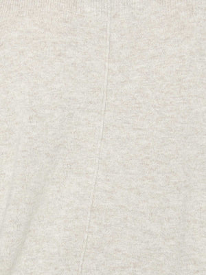 Callie light grey layered cardigan sweater close up 2