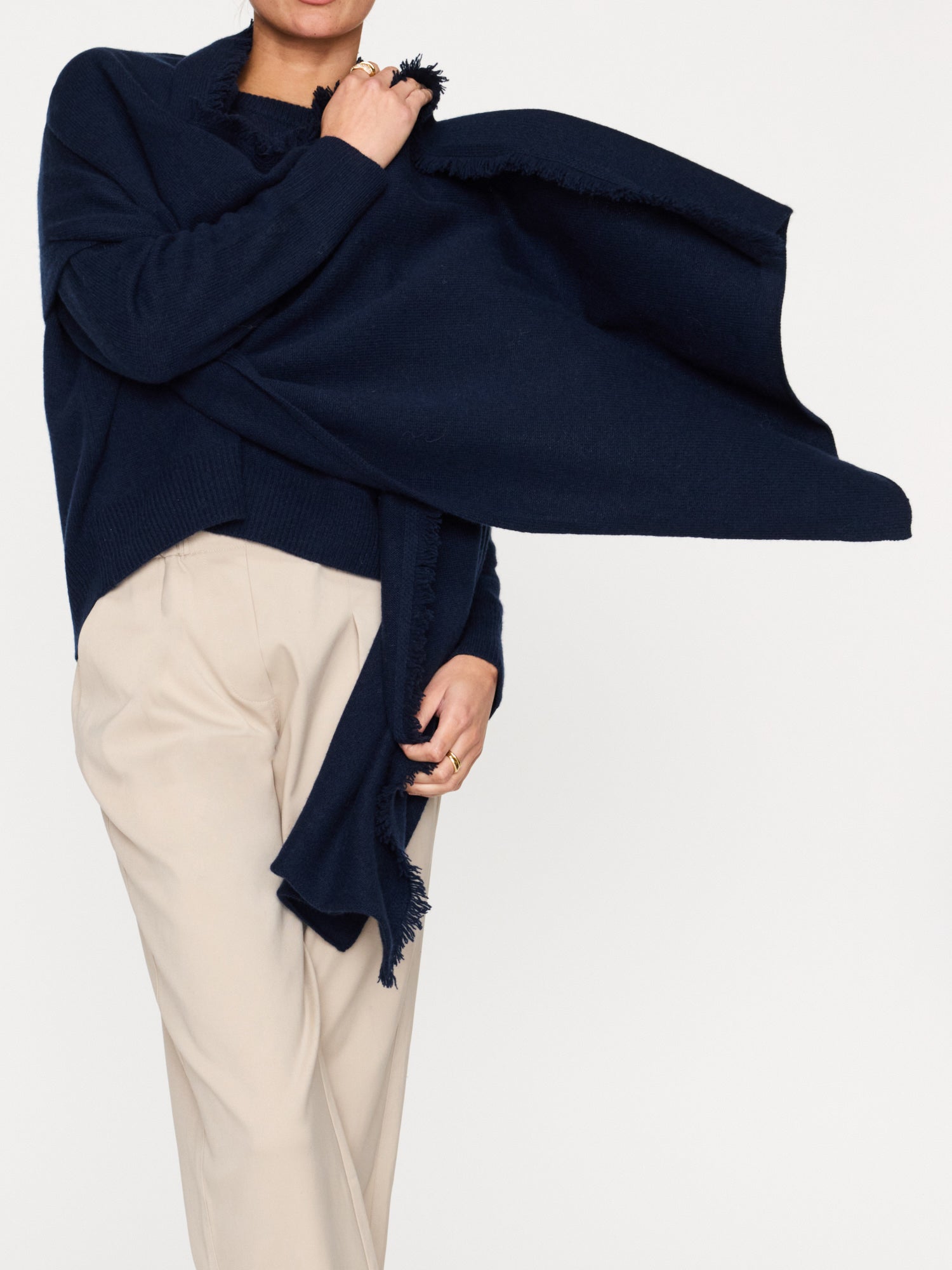 Navy Cashmere Cardigan Wrap orders