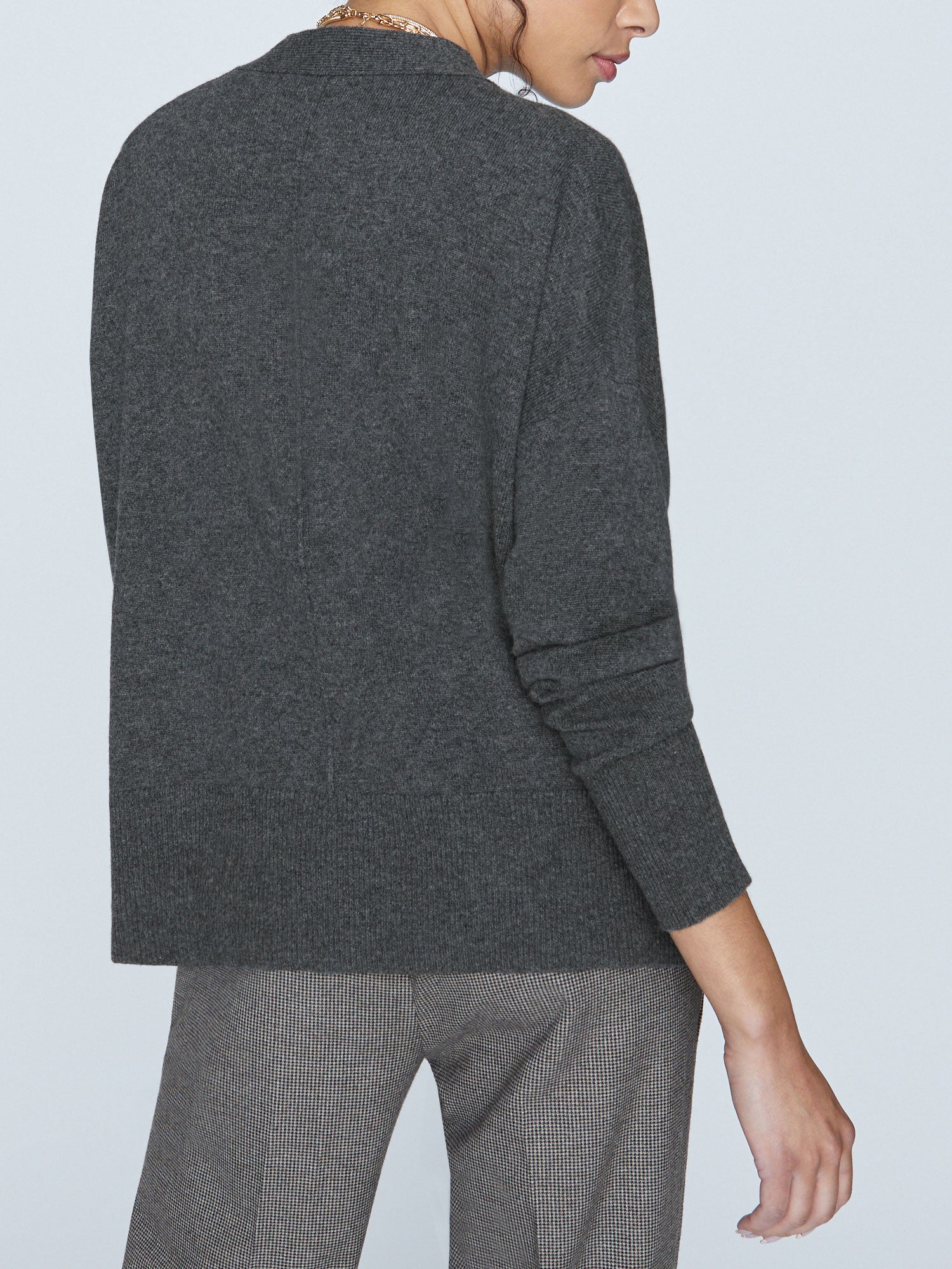 Brochu Walker Cashmere Ferry Cardigan on sale in Argent Grey