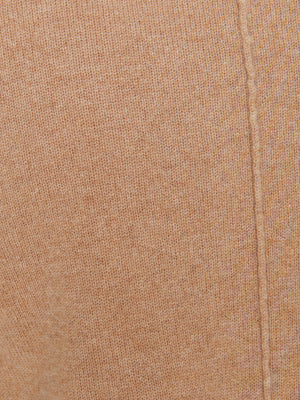 Phinneas cashmere v-neck blue tan sweater close up 2