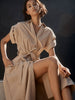 Fia tan maxi shirtdress front view