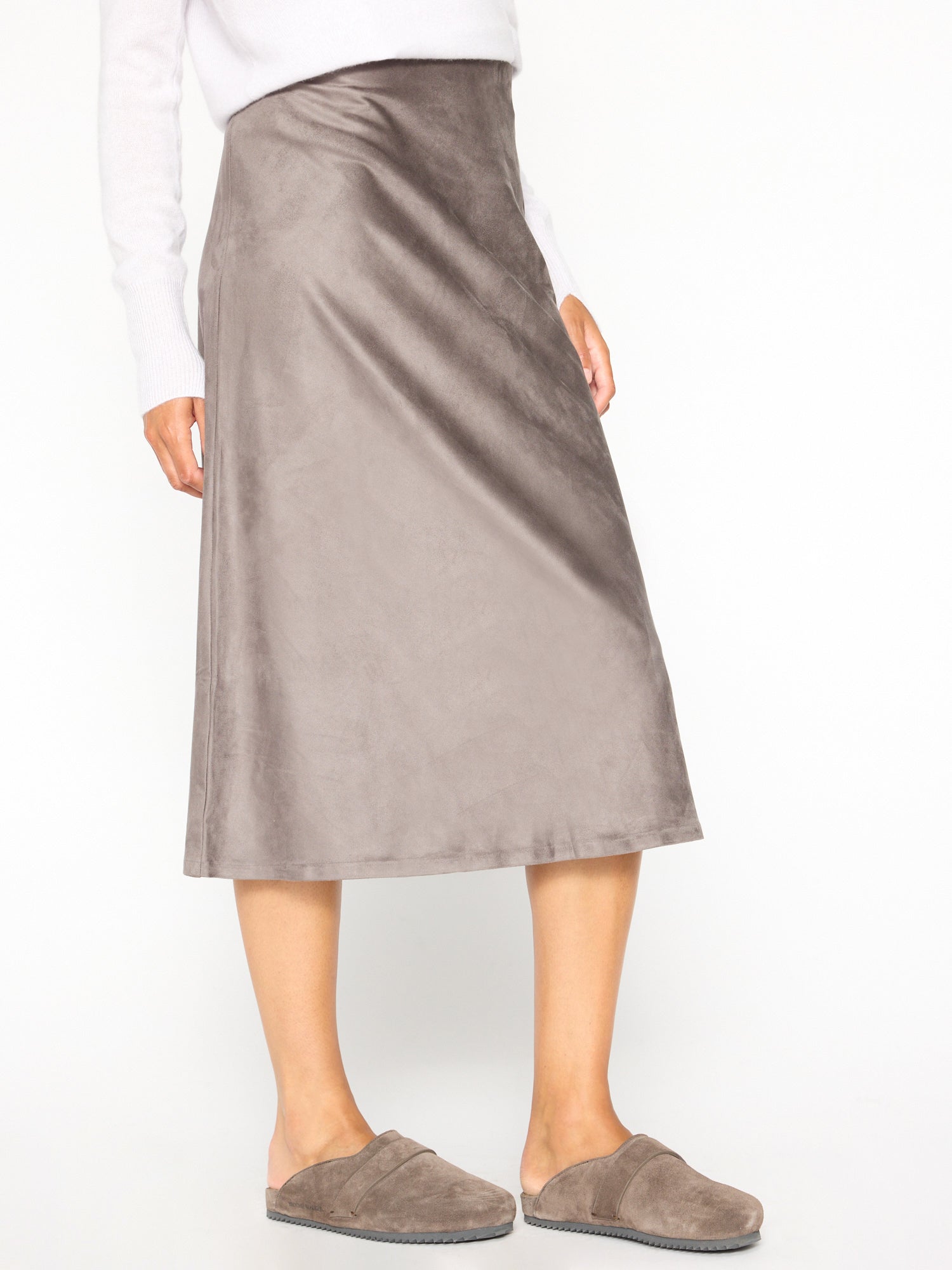 Vegan shop suede skirt