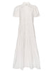 Havana tiered midi dress ivory flat view