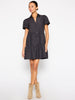 Havana tiered mini dress black full view  2