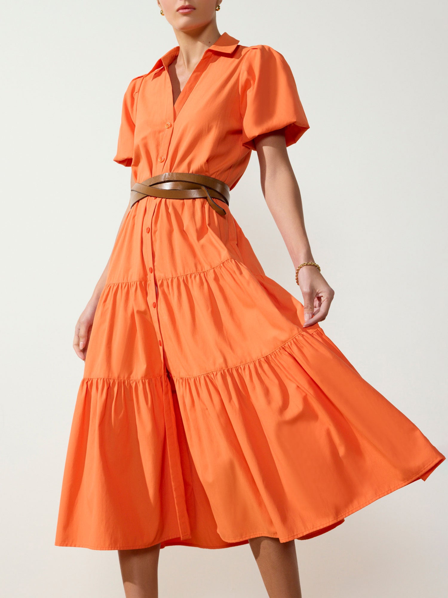 Brochu Walker | Women's Havana Dress in Tangerine