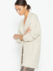 Jenny beige cashmere wool cardigan sweater side view