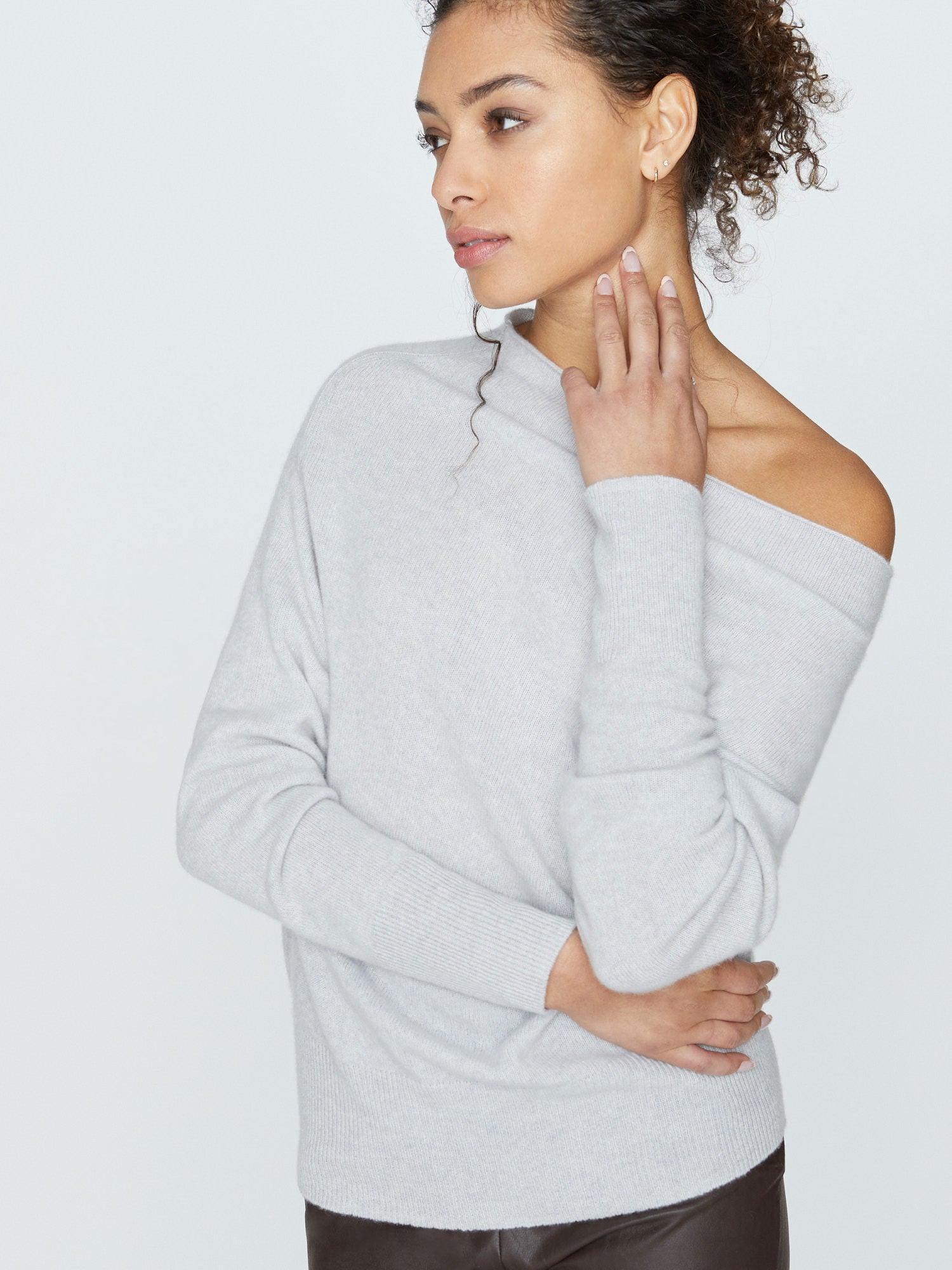 Off the discount shoulder light sweater