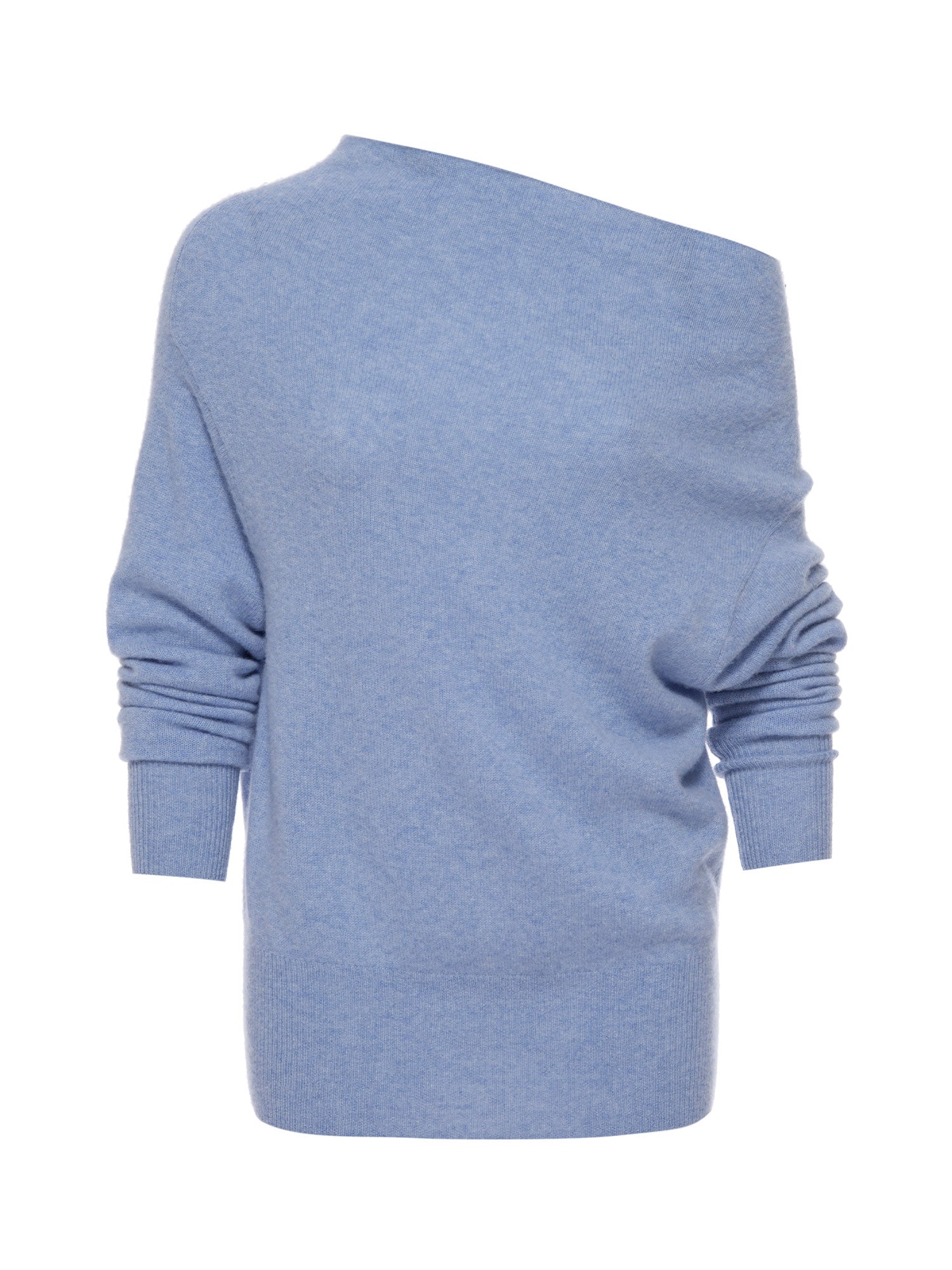 Women s Cashmere Lori Off Shoulder Sweater Blue