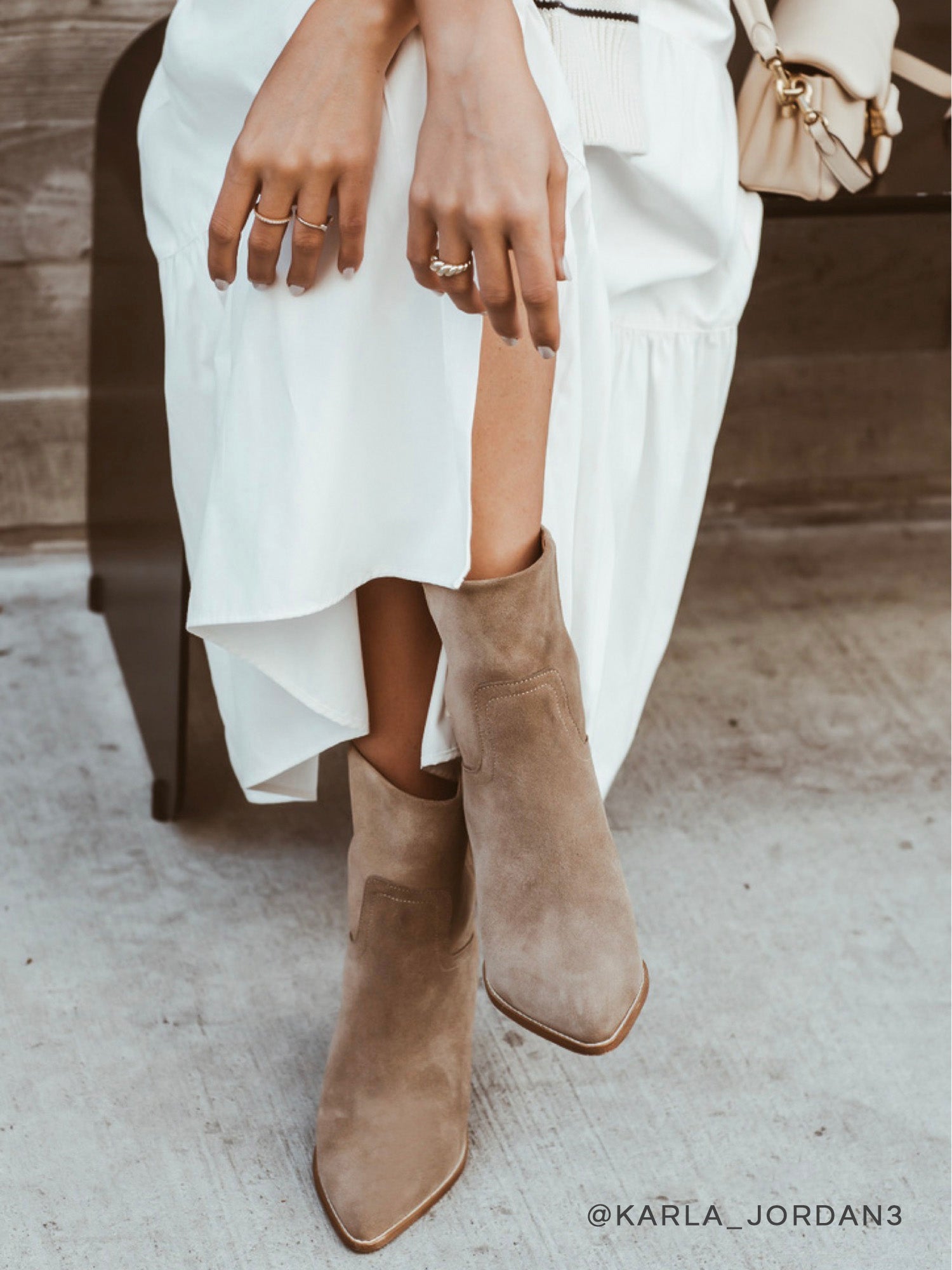 Suede sales tan booties