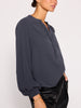 Phoebe popover dark grey longsleeve blouse side view 3