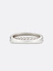 18k White gold duo band ring back view