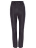 Juniper brown cropped vegan leather pant flat view