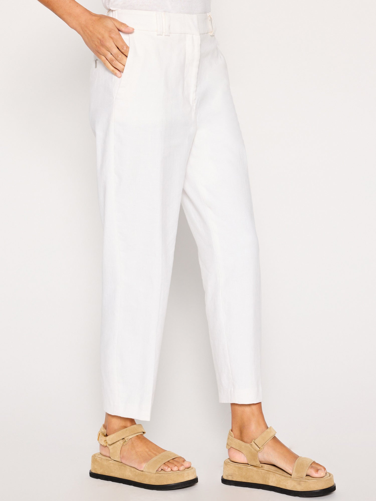 Q-Rious Regular Fit Women White Trousers - Buy White Q-Rious Regular Fit Women  White Trousers Online at Best Prices in India | Flipkart.com