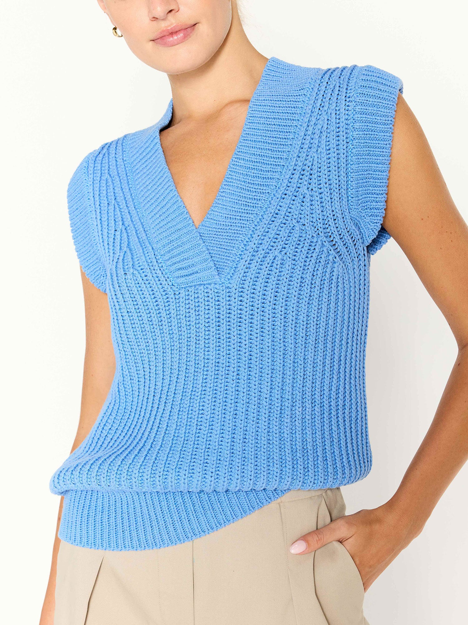 Brochu Walker | Women's Uma Sleeveless Top in Cape Blue