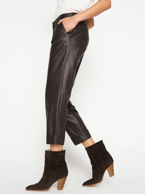 Women's Westport Vegan leather Pant In Timber