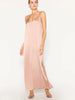 Everyday silk pink slip dress front view 2