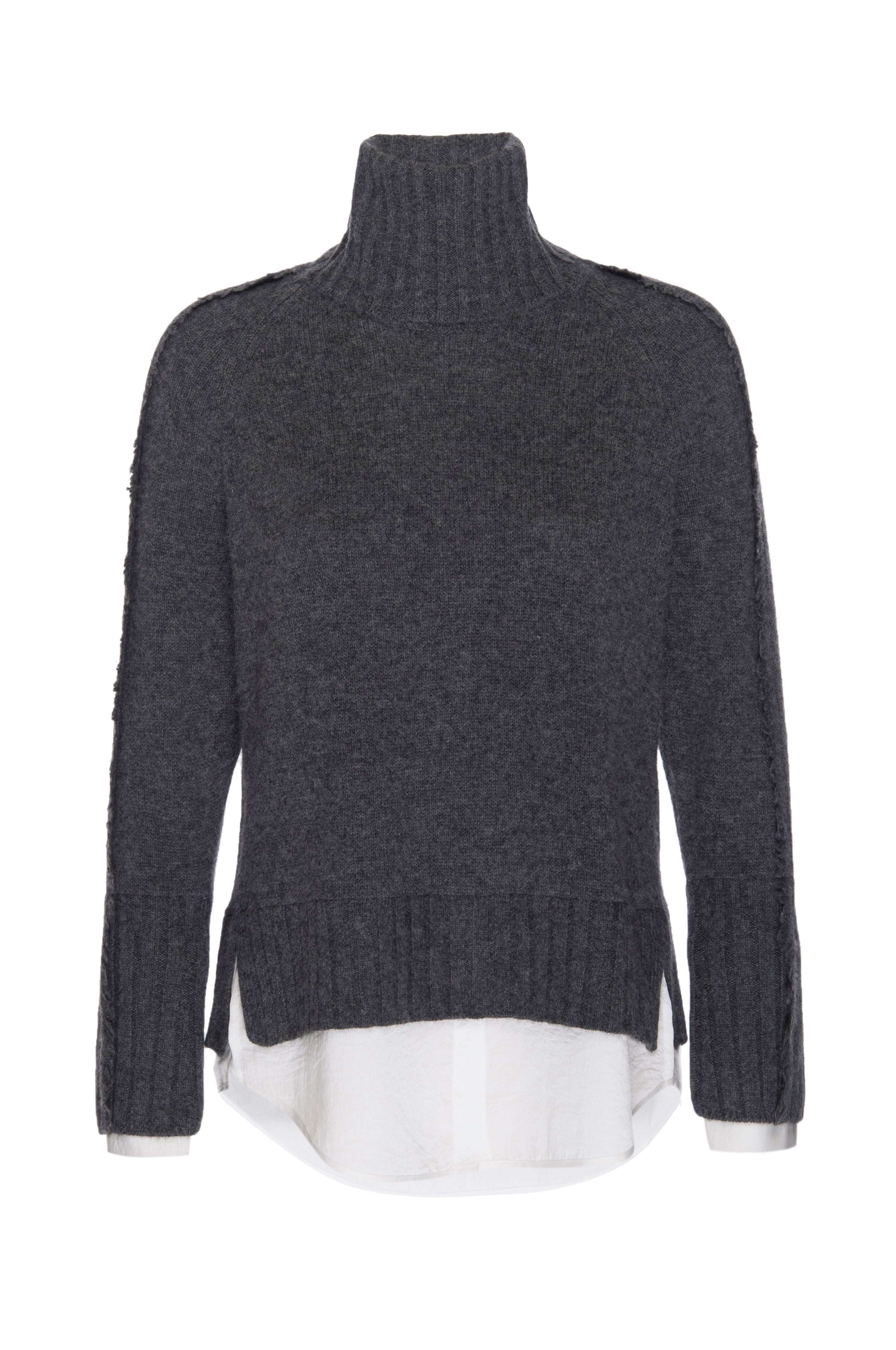 Rachel Zoe Fringe Turtleneck 2024 Sweater