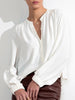 Phoebe popover white longsleeve blouse front view